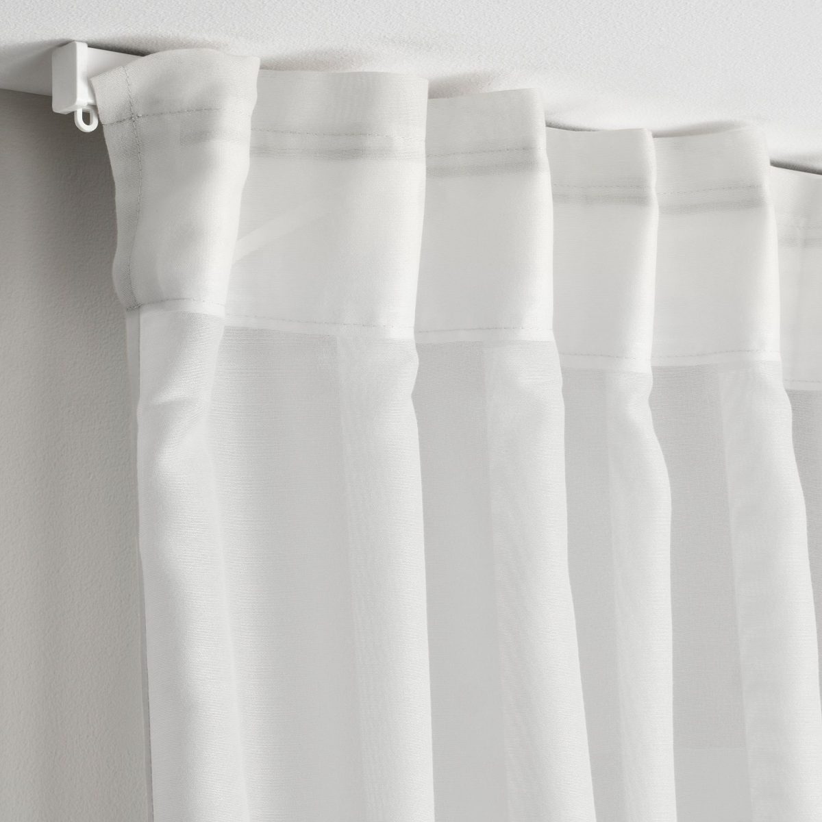 Tül Perde, Beyaz, 300x300 cm, Şeffaf Kumaş, Polyester – 4. görsel