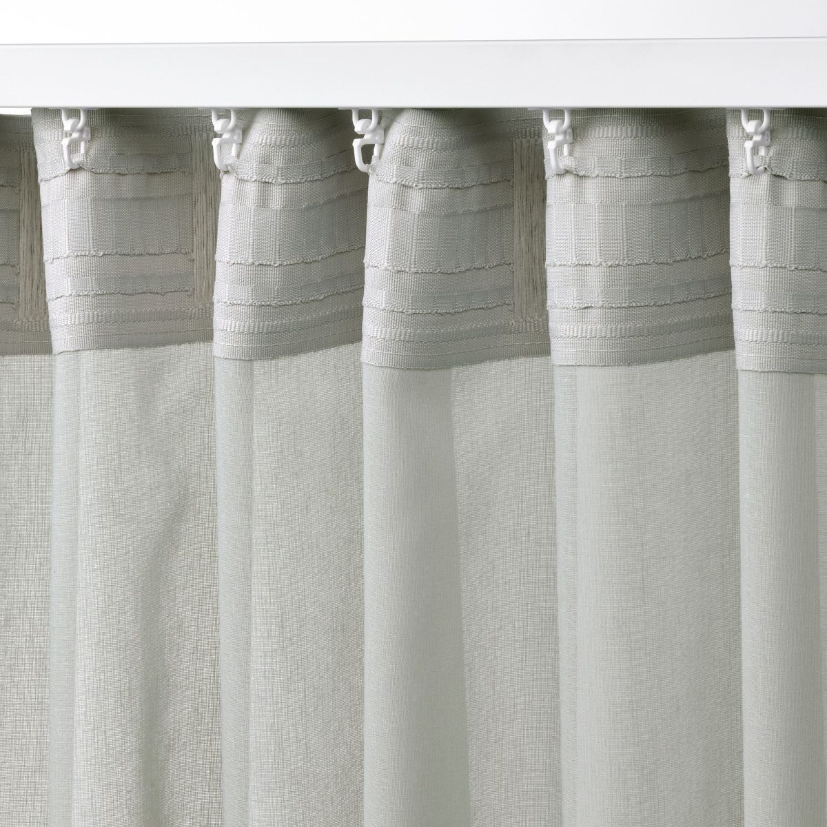 Tül Perde/2 Kanat, Açık Gri, 145x300 cm, Şeffaf Kumaş, Polyester – 4. görsel