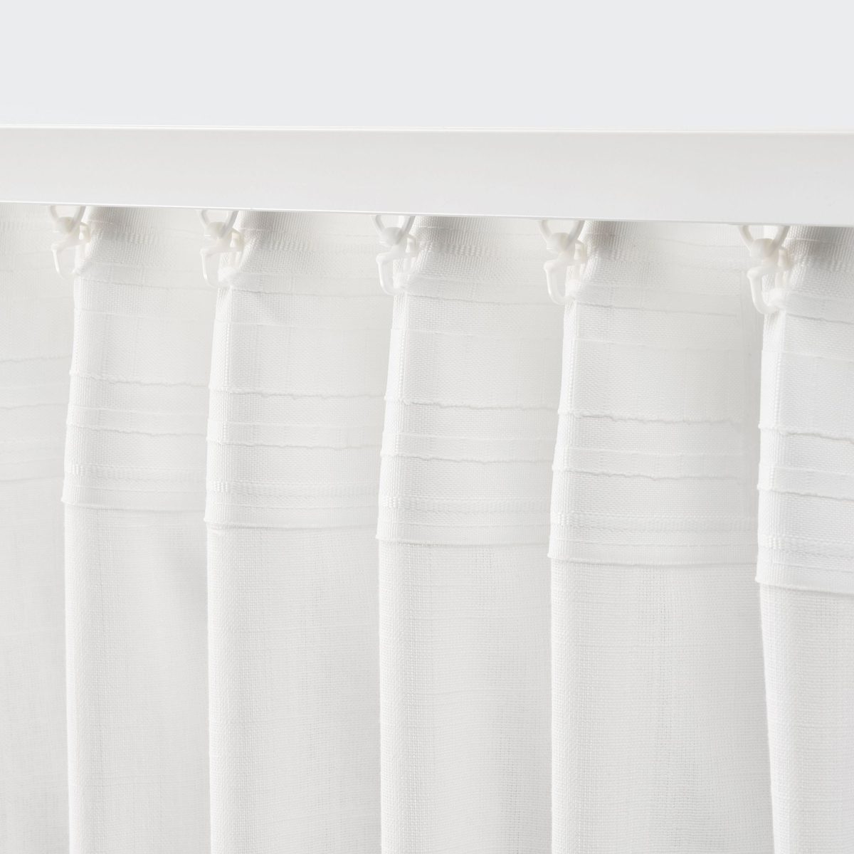 Tül Perde/2 Kanat, Beyaz, 145x300 cm, Şeffaf Kumaş, Pamuk – 3. görsel