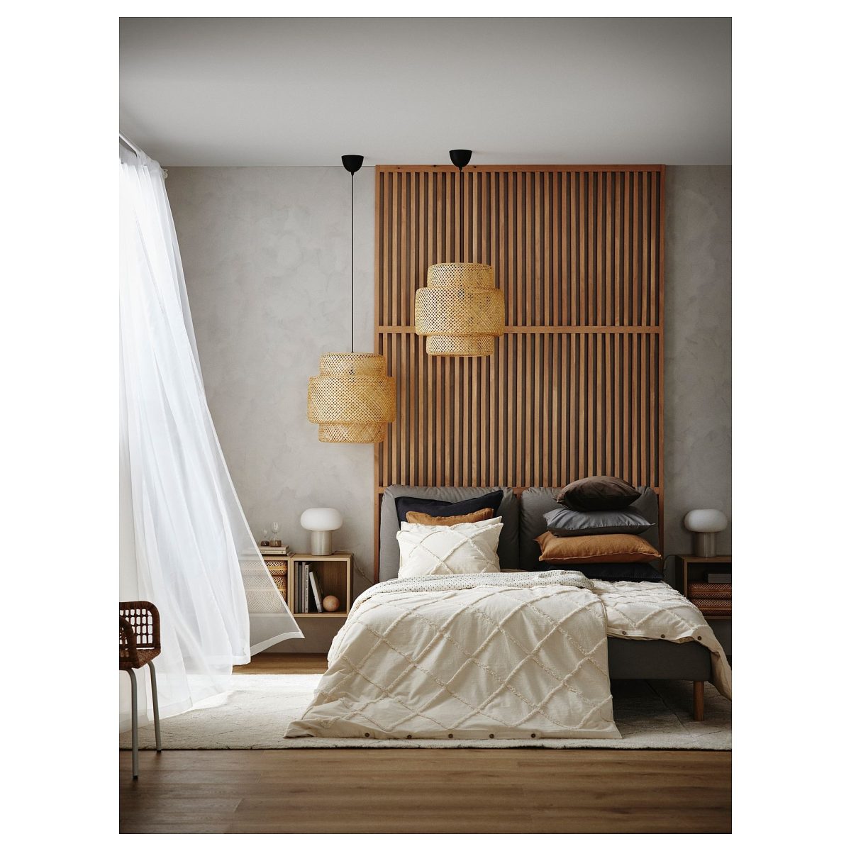 Tül Perde/2 Kanat, Beyaz, 145x300 cm, Şeffaf Kumaş, Polyester – 4. görsel