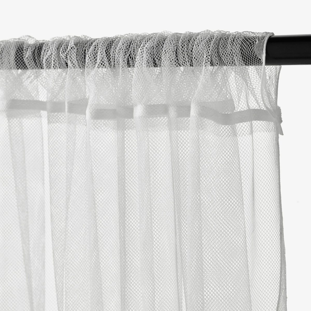 Tül Perde/2 Kanat, Beyaz, 280x300 cm, Şeffaf Kumaş, Polyester – 3. görsel