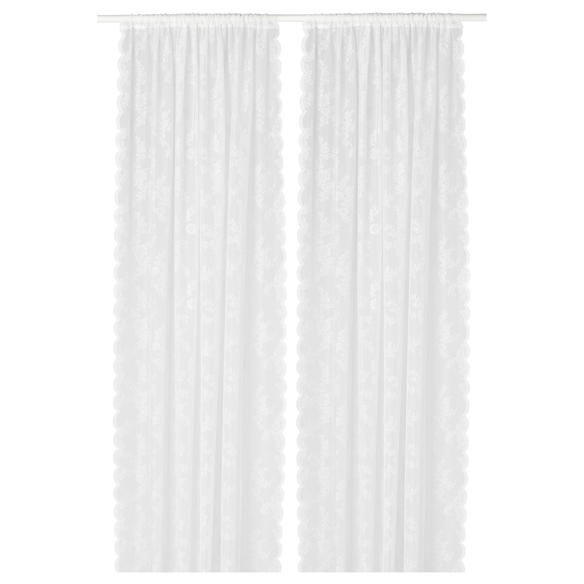 Tül Perde/2 Kanat, Ekru, 145x300 cm, Şeffaf Kumaş, Polyester