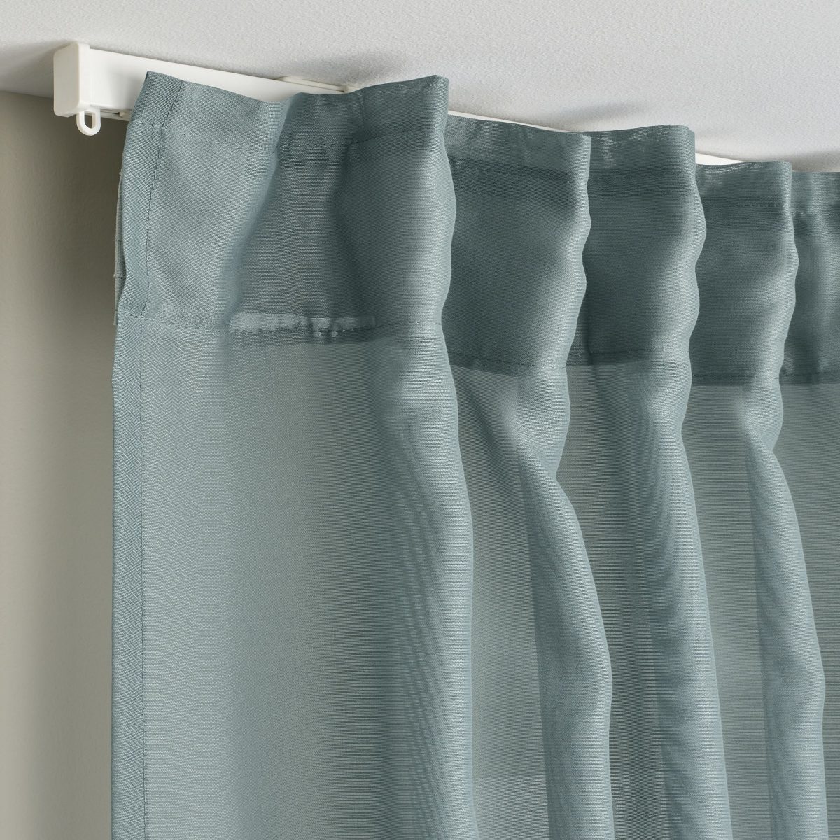 Tül Perde/2 Kanat, Turkuaz, 145x300 cm, Şeffaf Kumaş, Polyester – 4. görsel