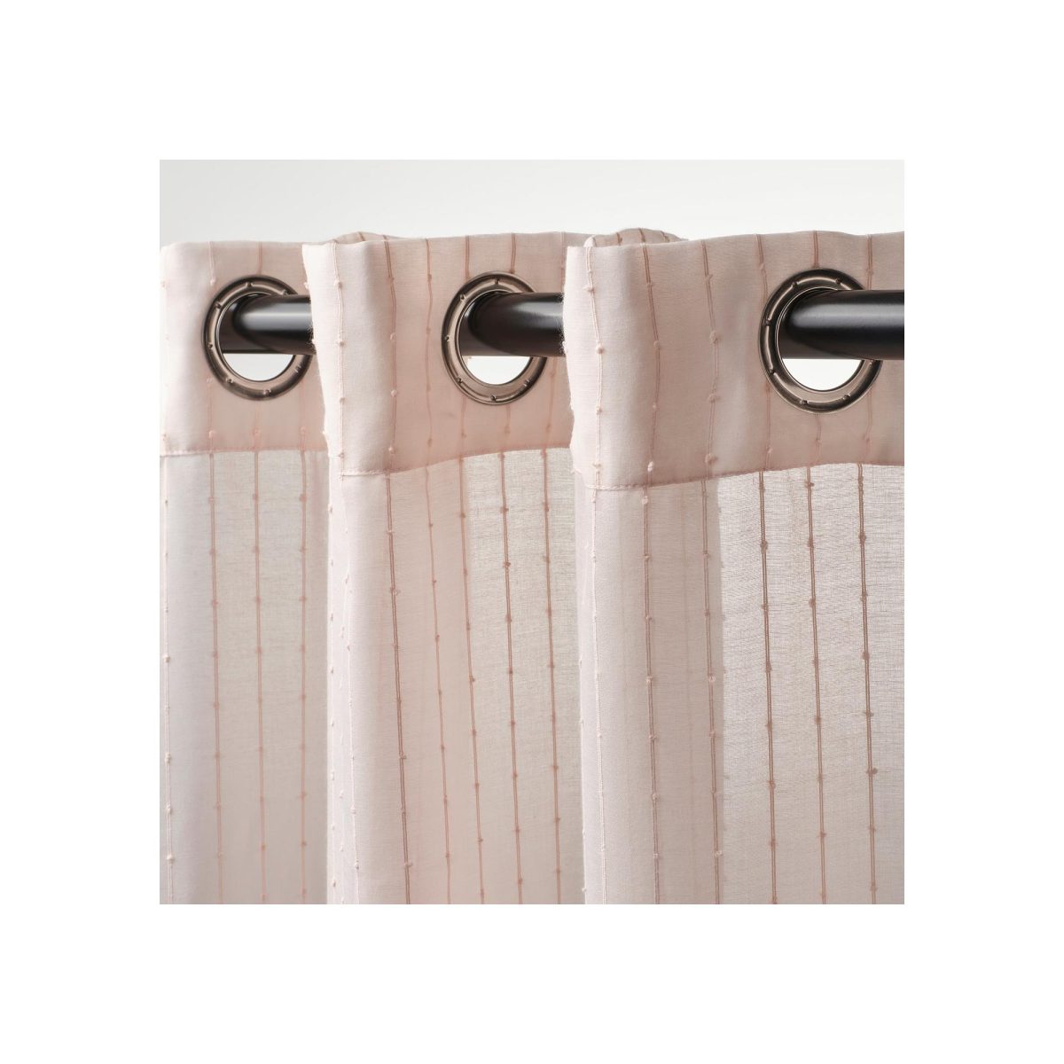 Tül Perde/2 Kanat, Uçuk Pembe, 145x300 cm, Şeffaf Kumaş, Polyester – 4. görsel