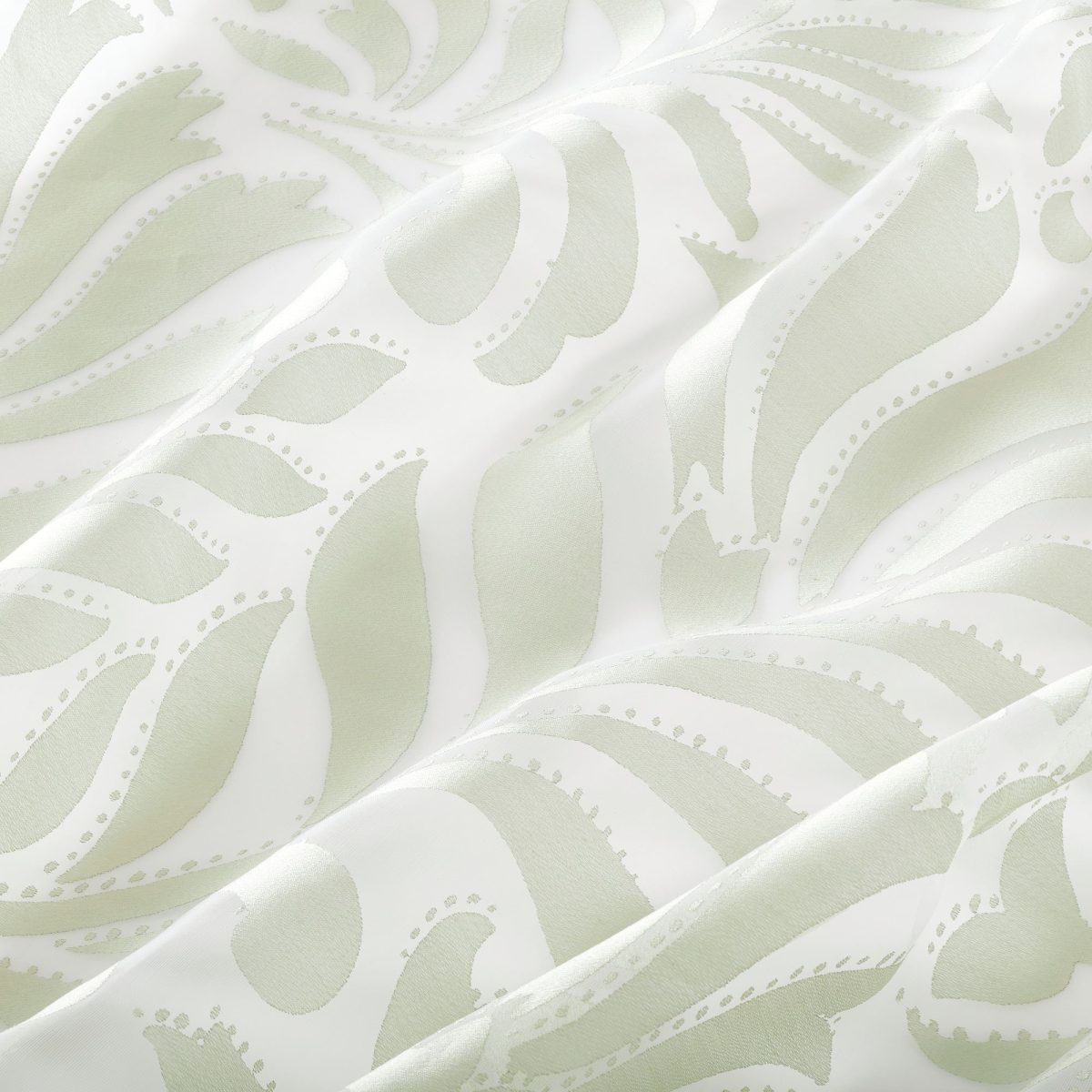 Tül Perde/2 Kanat, Yeşil, 145x300 cm, Şeffaf Kumaş, Viskon-Polyester – 2. görsel