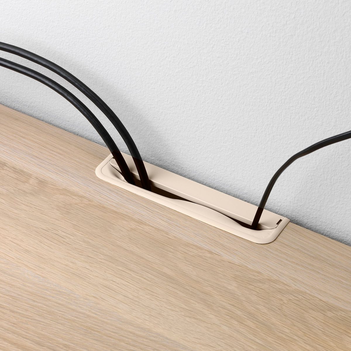 TV Sehpası, Ağartılmış Meşe Görünümlü, 120x40x74 cm, Fren Raylı – 4. görsel