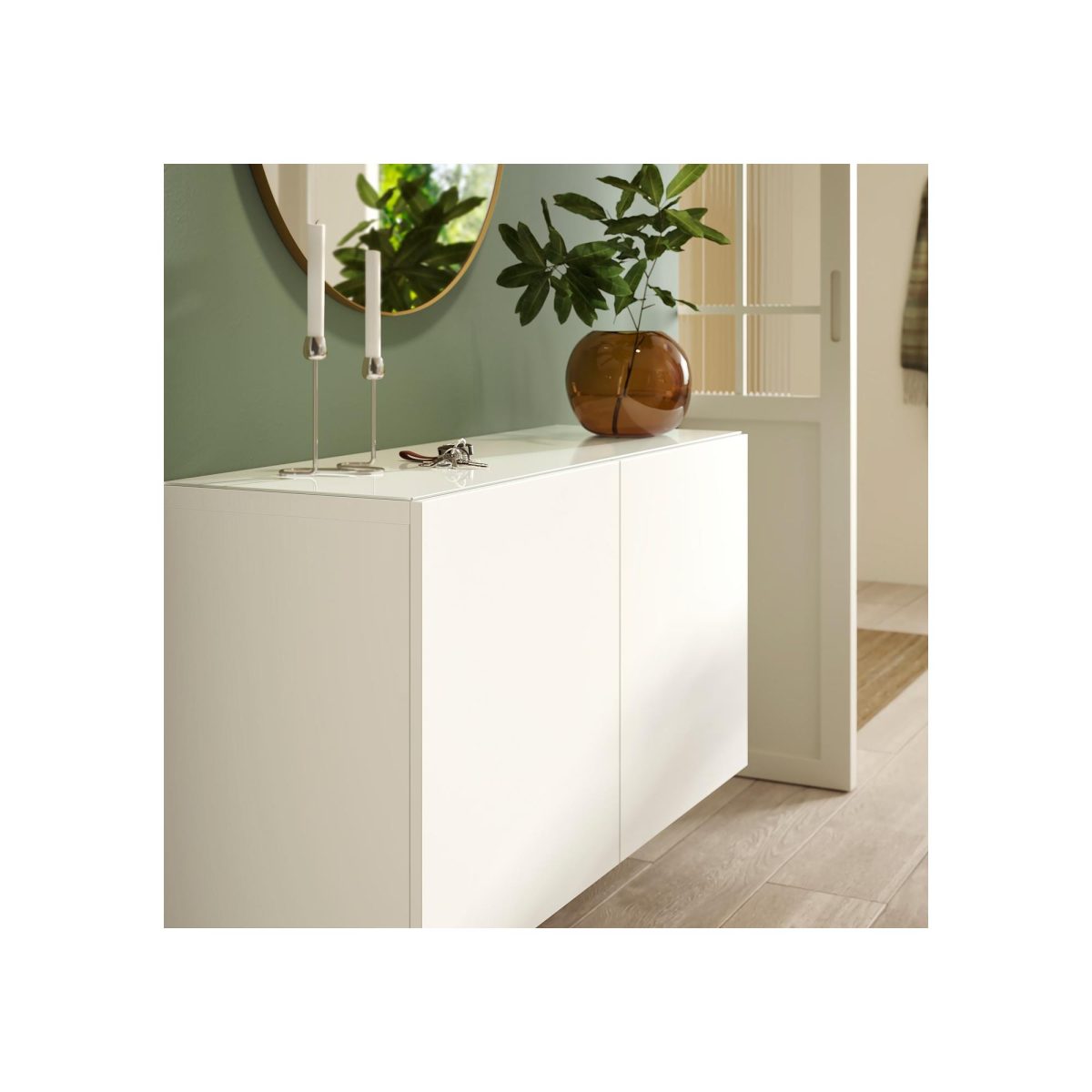 Üst Panel, Cam-Beyaz, 120x40 cm – 3. görsel
