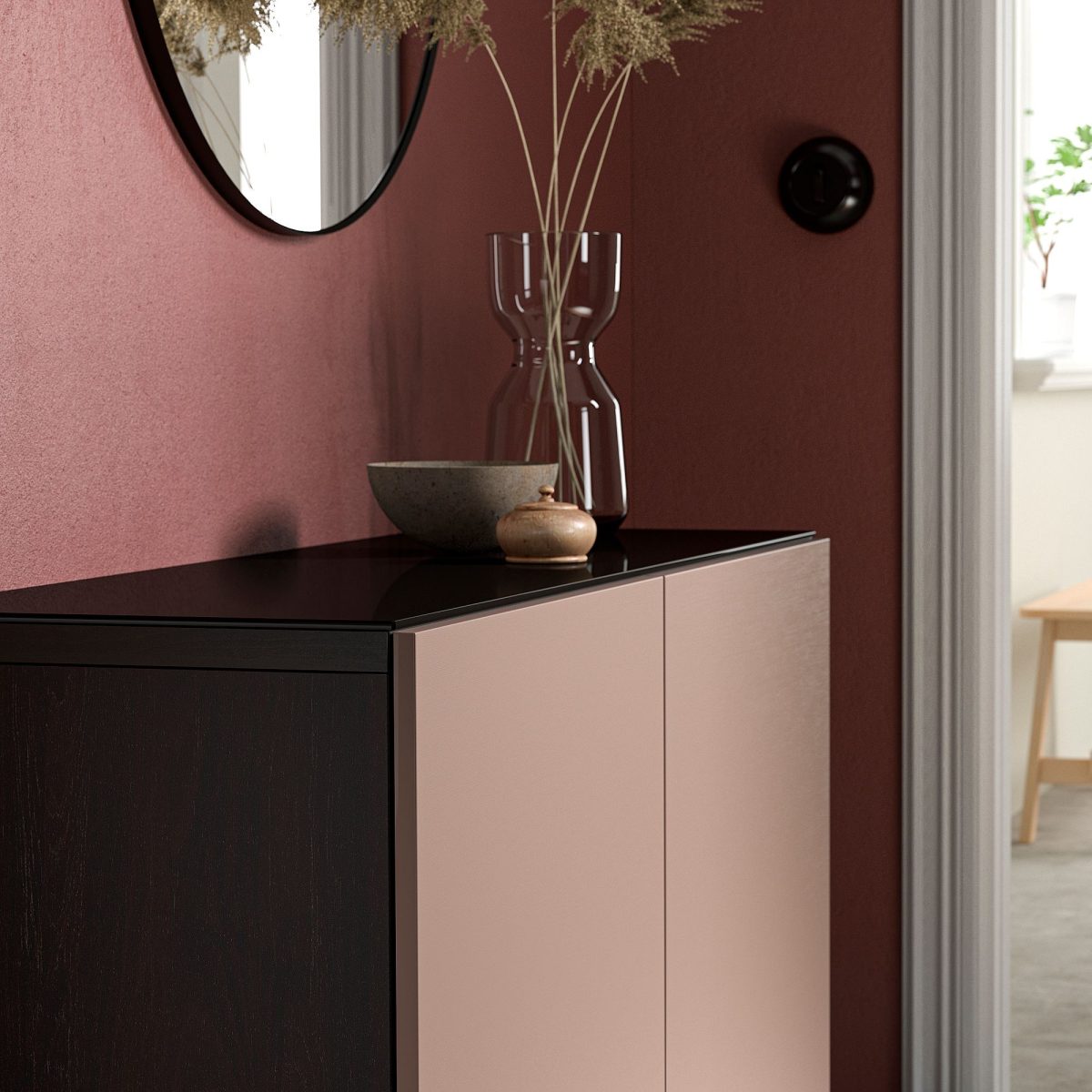 Üst Panel, Siyah Cam, 120x40 cm – 2. görsel