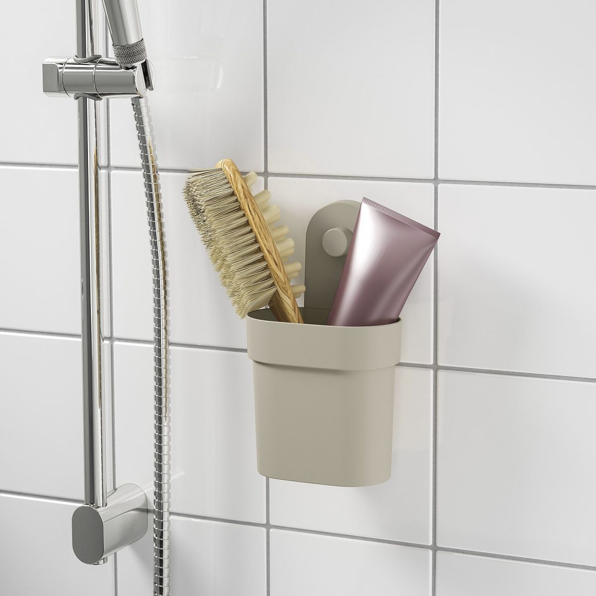 Vantuzlu Kutu, Gri-Bej, 10 cm – 2. görsel