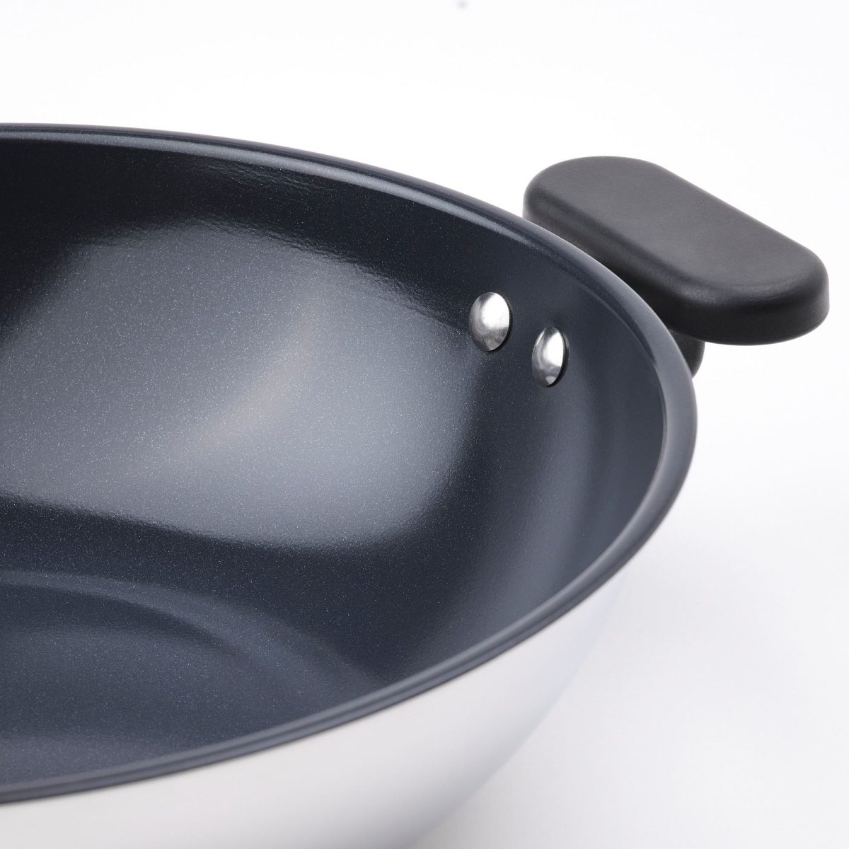 Wok Tava, Yapışmaz Kaplama-Paslanmaz Çelik, 28 cm – 3. görsel