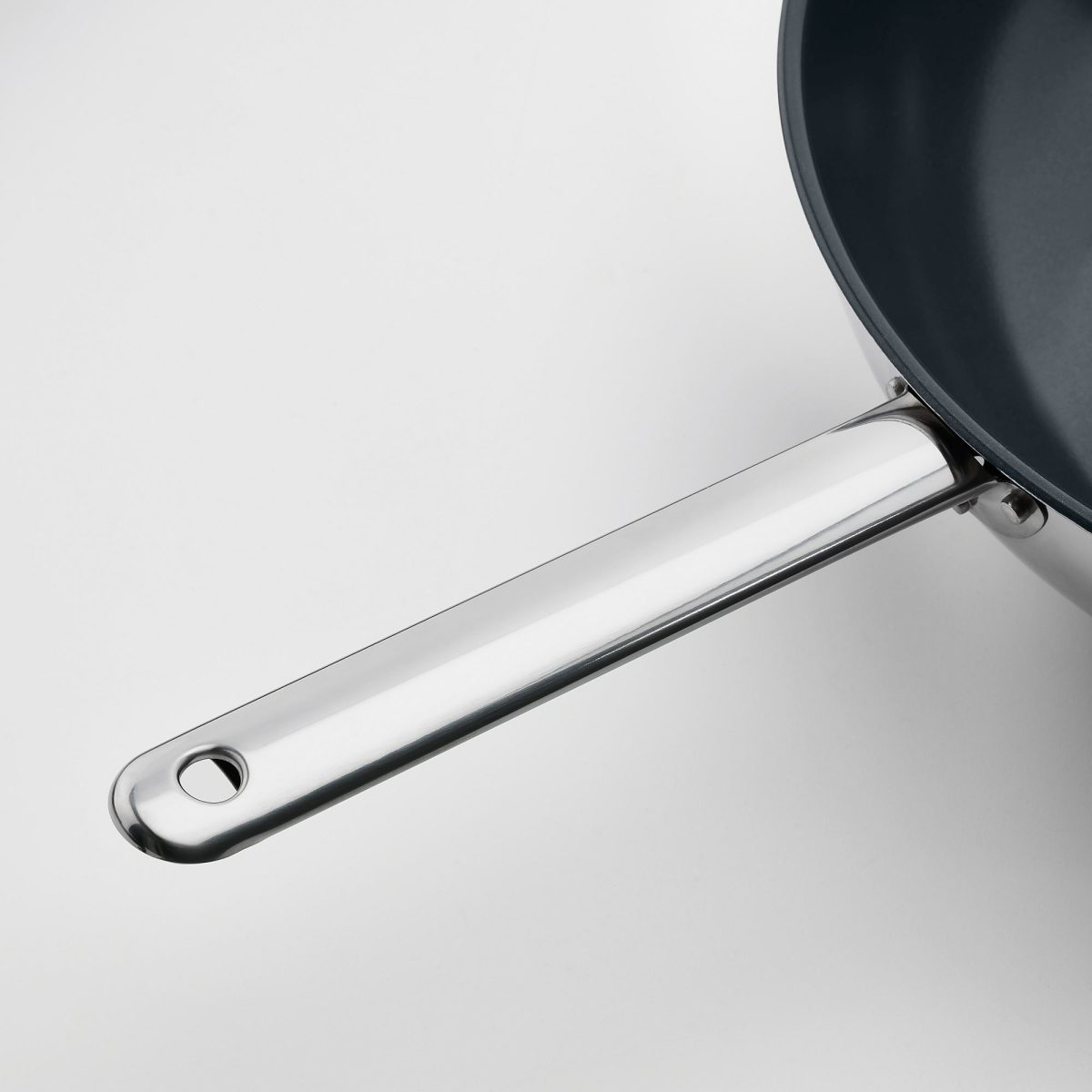 Wok Tava, Yapışmaz Kaplama-Paslanmaz Çelik, 32 cm – 3. görsel