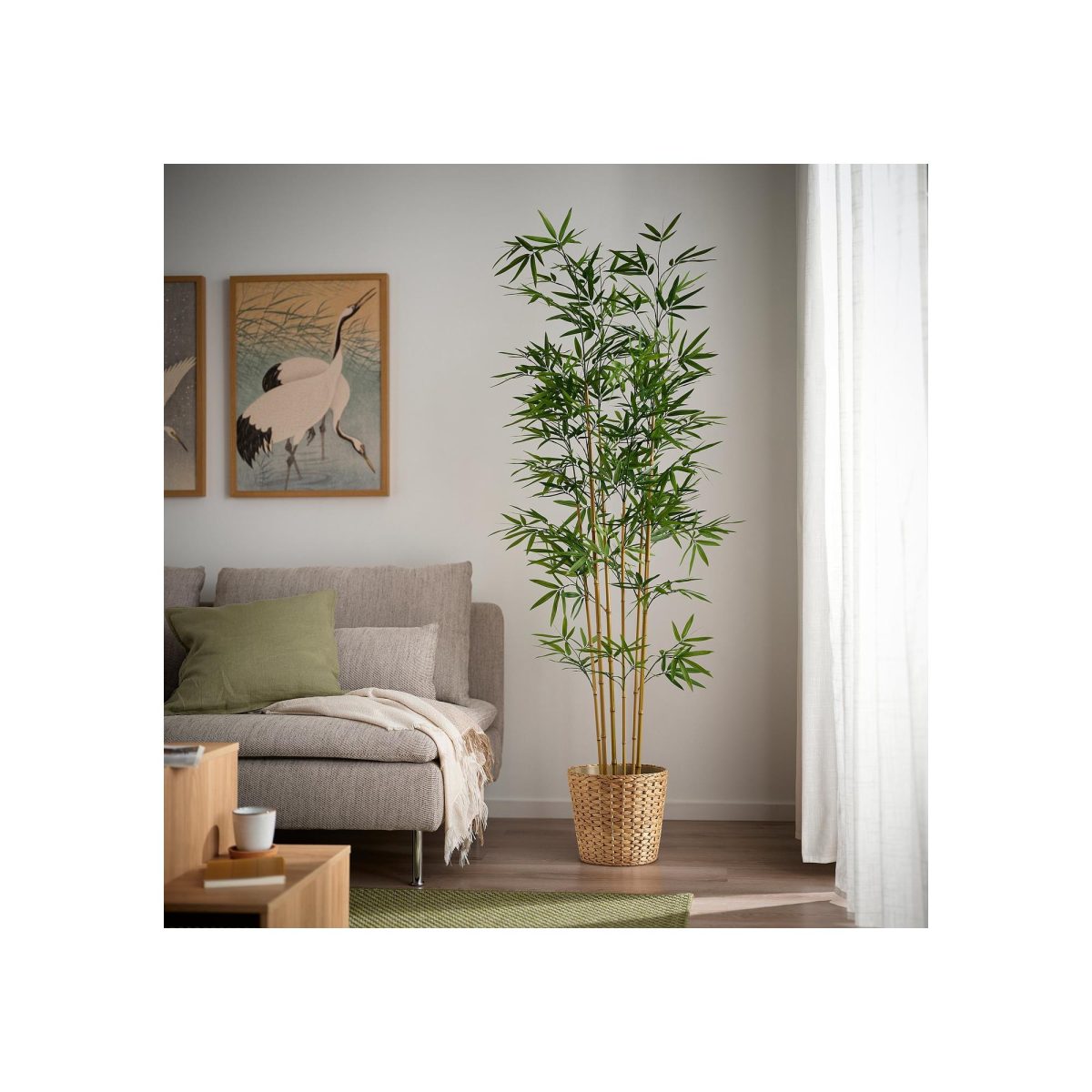 Yapay Bitki, Yeşil, 21 cm, Bambu, İç/Dış Mekan – 2. görsel