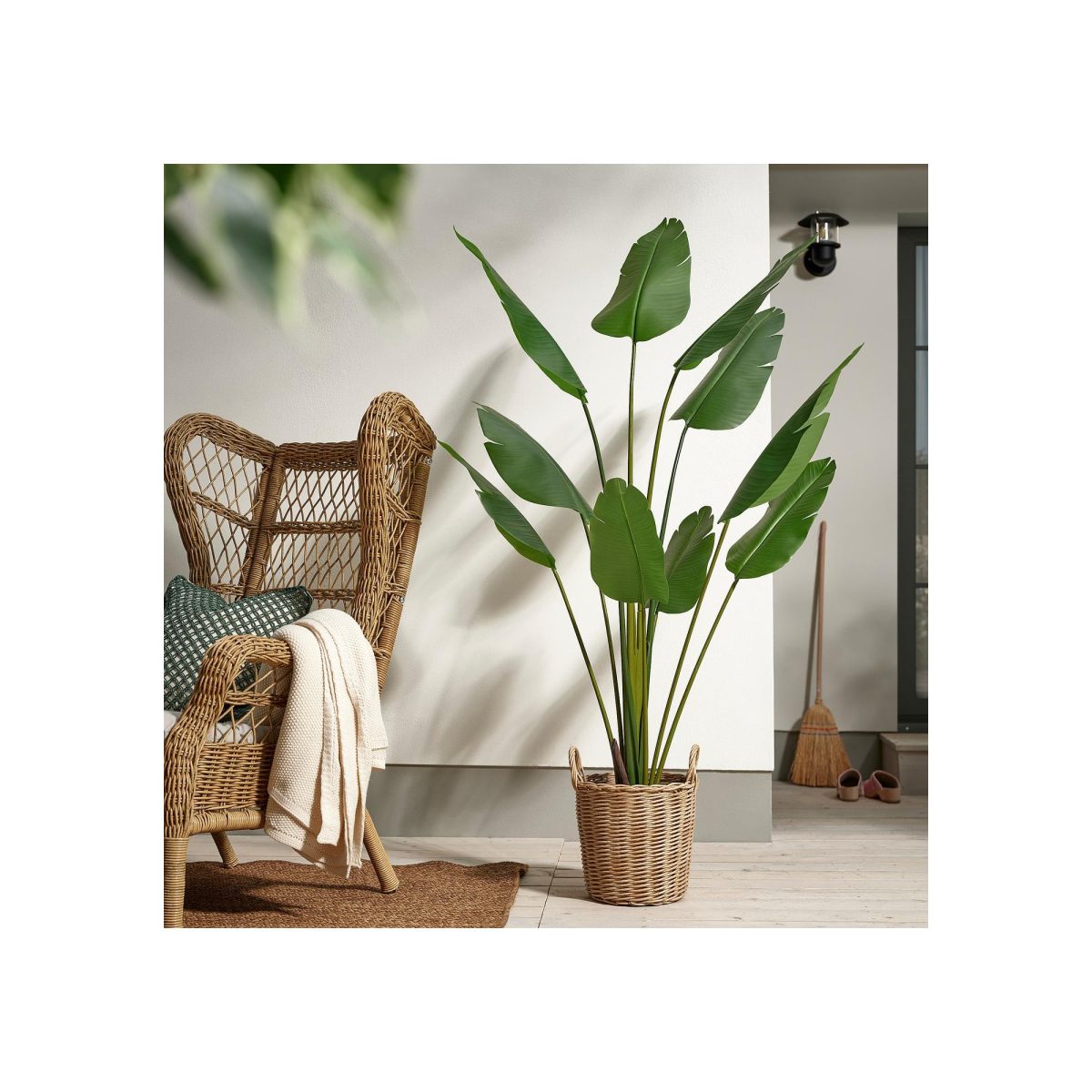 Yapay Bitki, Yeşil, 23 cm, Cennet Kuşu, İç/Dış Mekan – 2. görsel