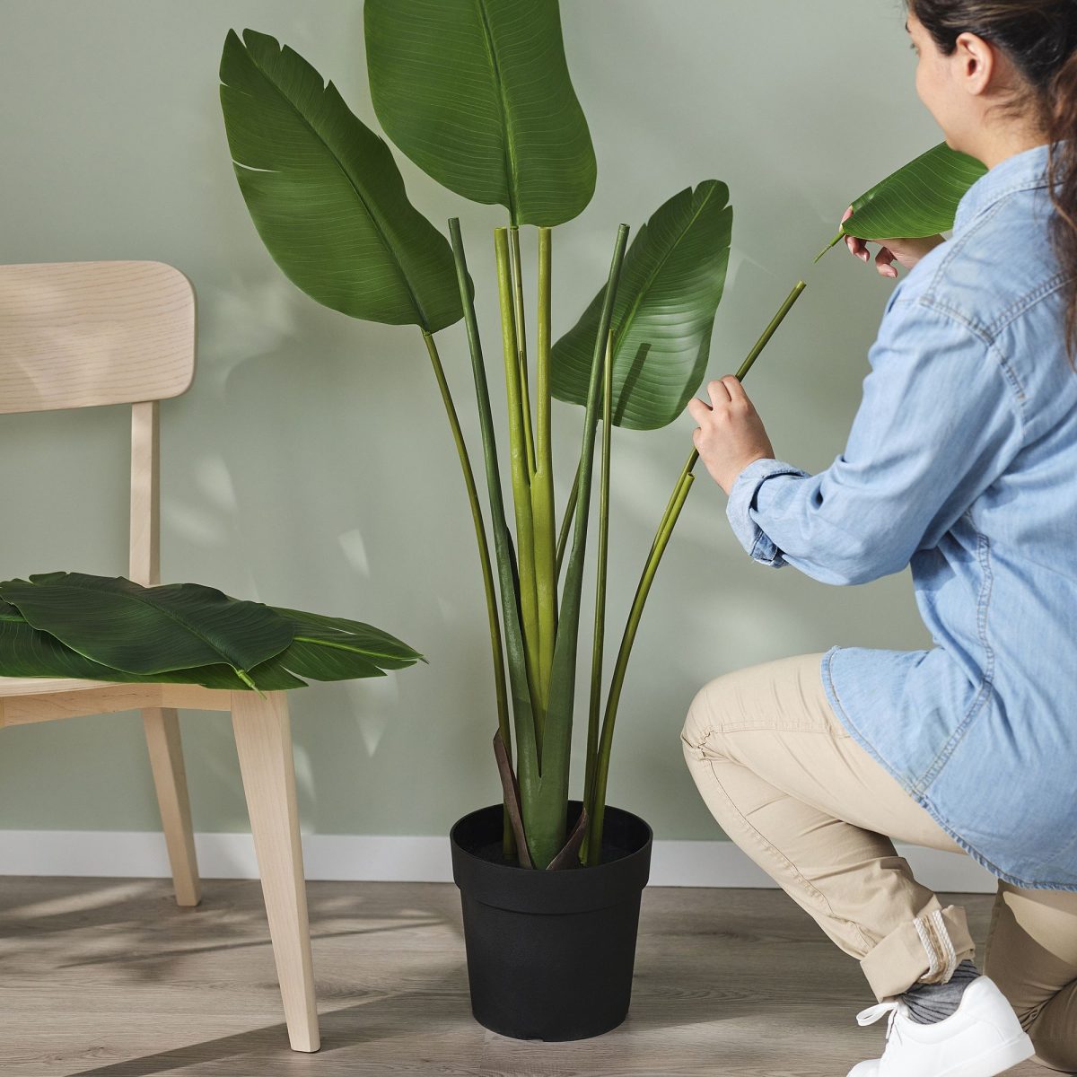 Yapay Bitki, Yeşil, 23 cm, Cennet Kuşu, İç/Dış Mekan – 4. görsel