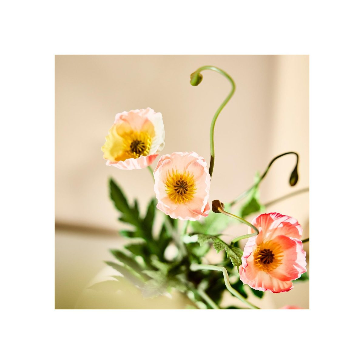 Yapay Buket, Turuncu, 36 cm, Gelincik, İç-Dış Mekan – 4. görsel