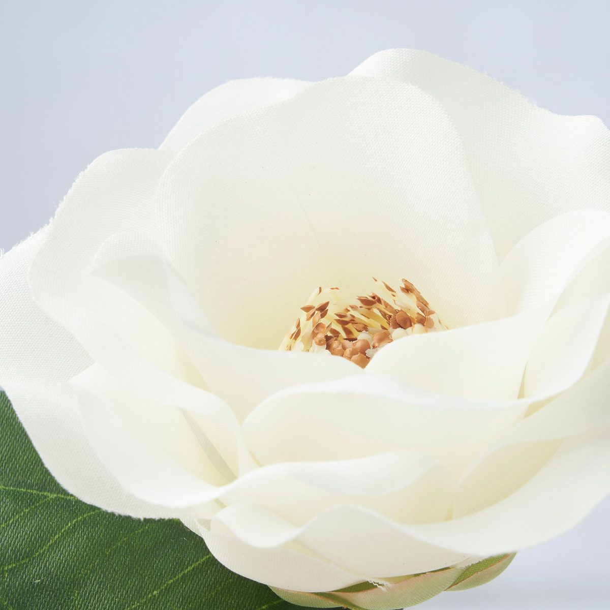 Yapay Çiçek, Beyaz, 28 cm, Kamelya – 4. görsel
