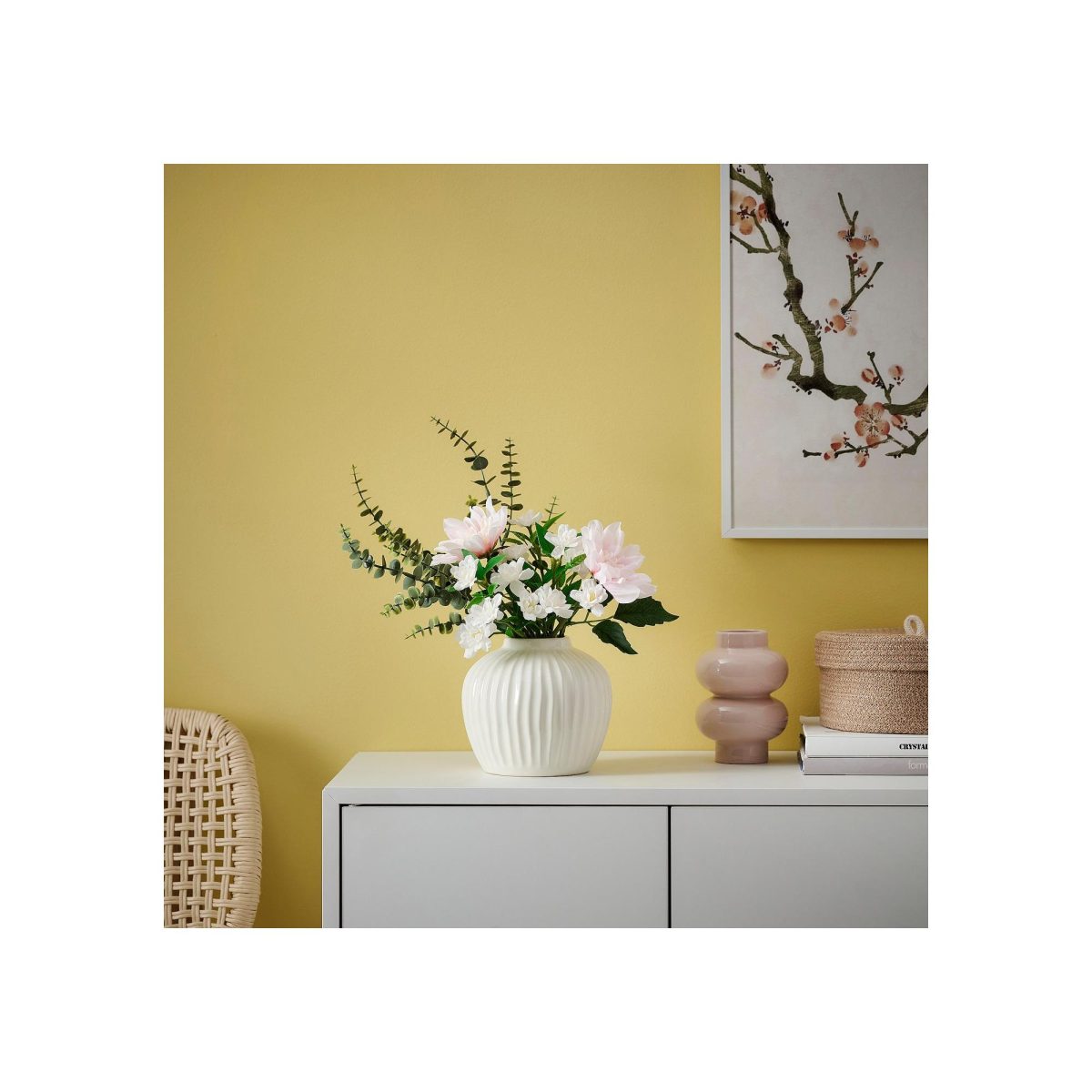 Yapay Çiçek, Beyaz, 21 cm – 3. görsel