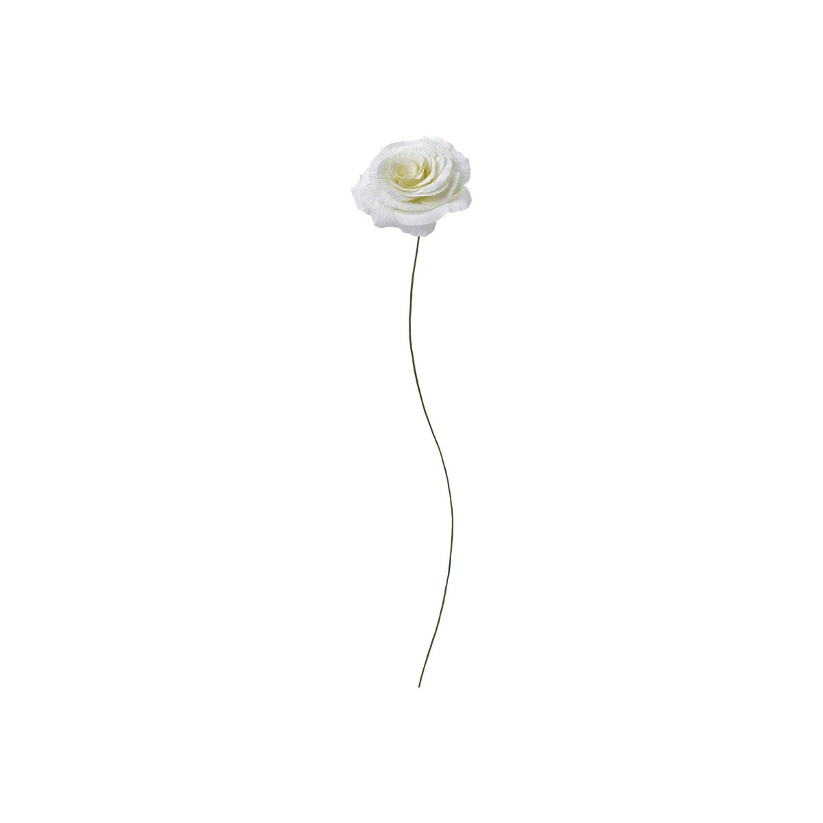 Yapay Çiçek, Beyaz, 50 cm, Gül