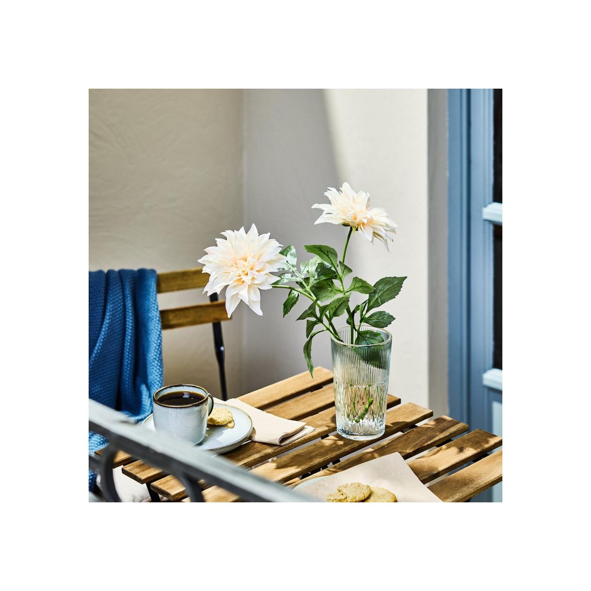 Yapay Çiçek, Beyaz, 65 cm, İç-Dış Mekan – 2. görsel