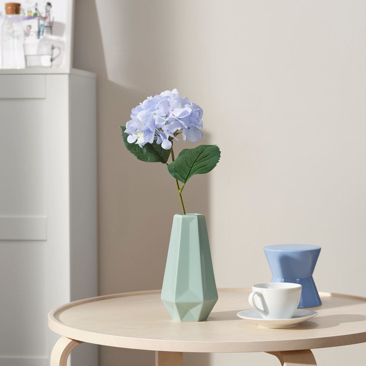 Yapay Çiçek, Mavi, 45 cm, Ortanca – 2. görsel