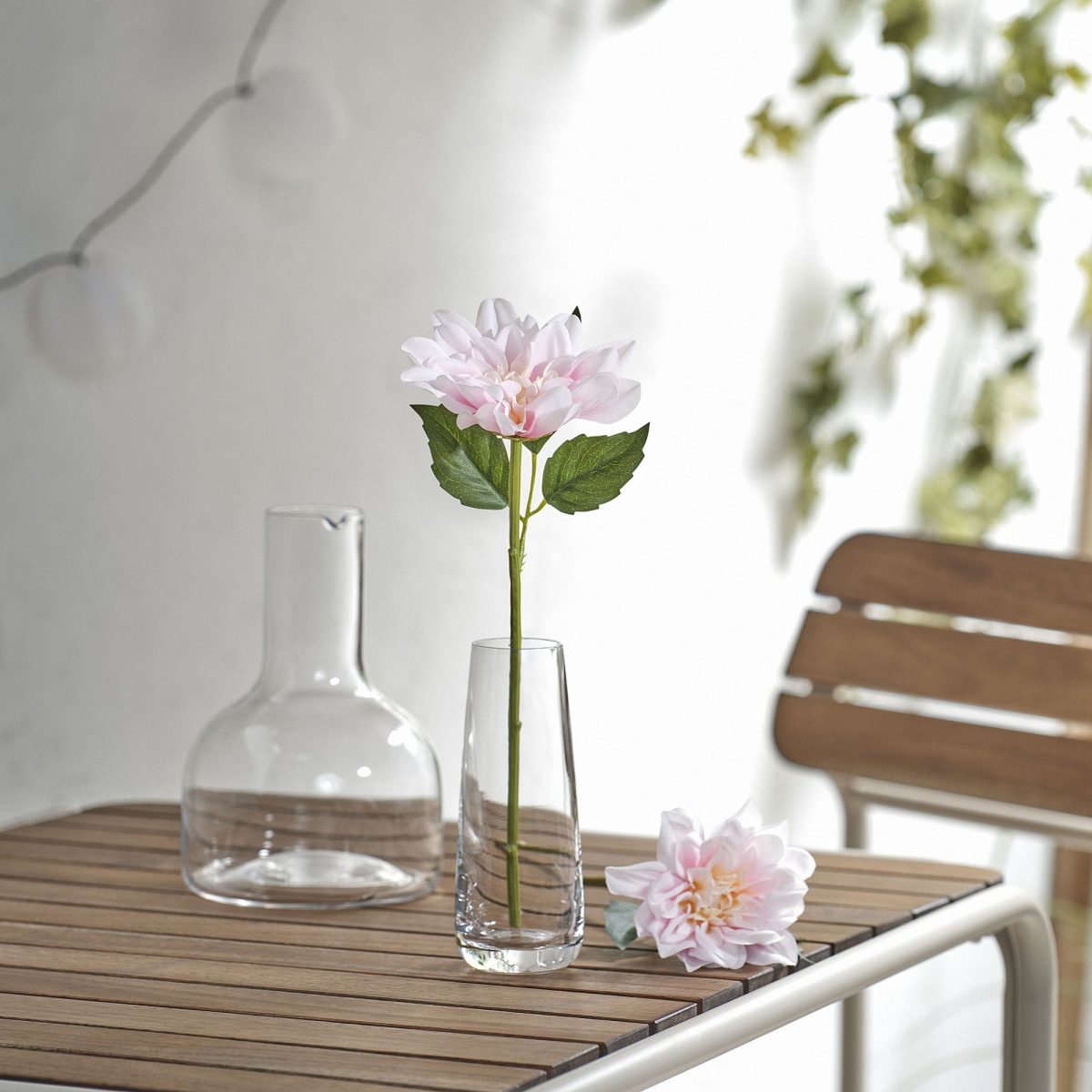 Yapay Çiçek, Pembe, 30 cm, Yıldız Çiçeği, İç/Dış Mekan – 2. görsel