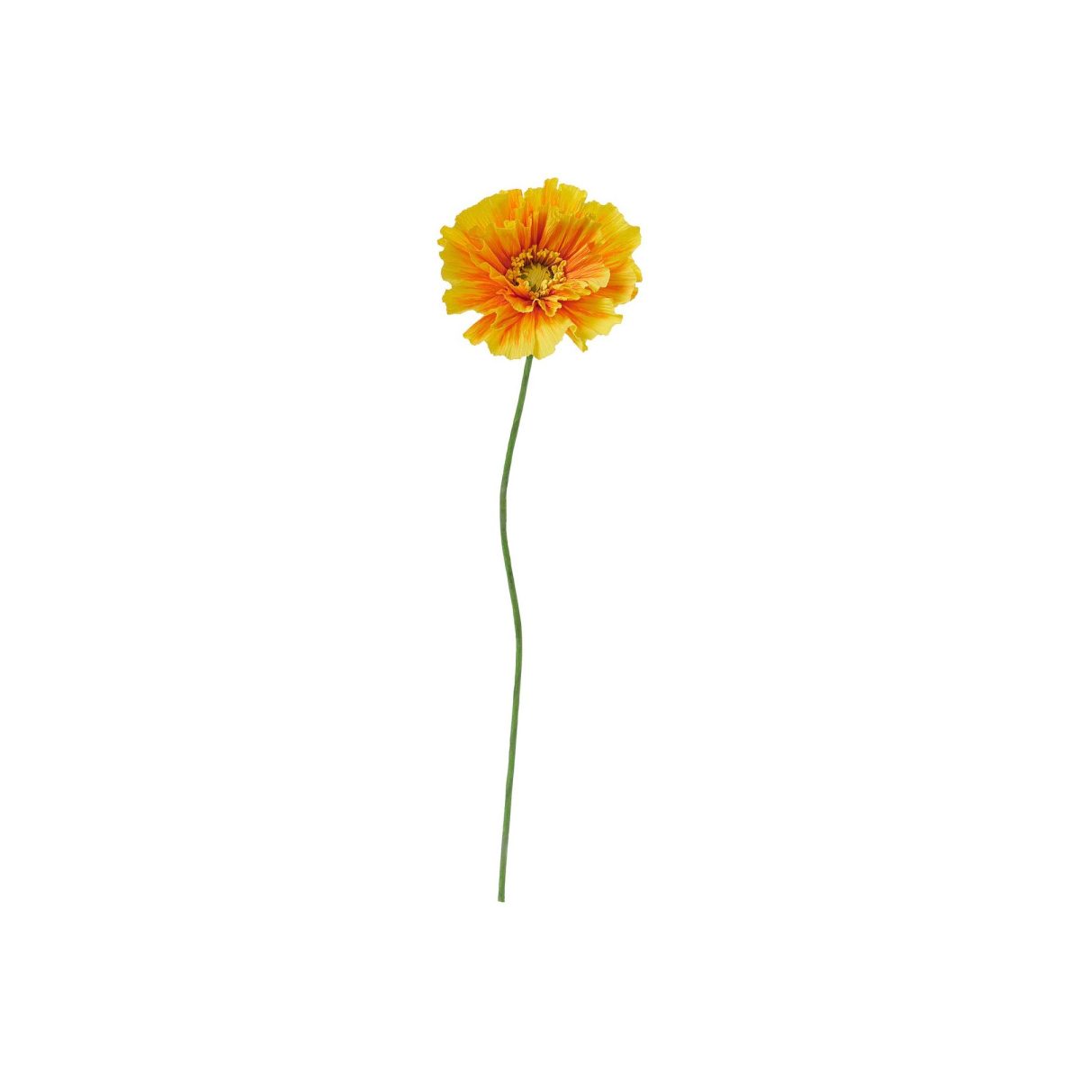 Yapay Çiçek, Turuncu, 40 cm, Gelincik
