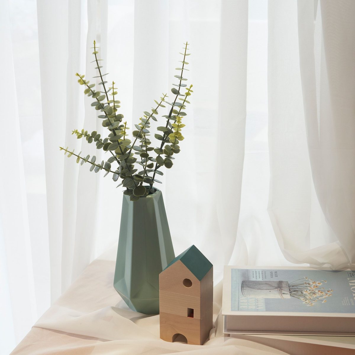 Yapay Çiçek, Yeşil, 40 cm, Çim Buket – 2. görsel