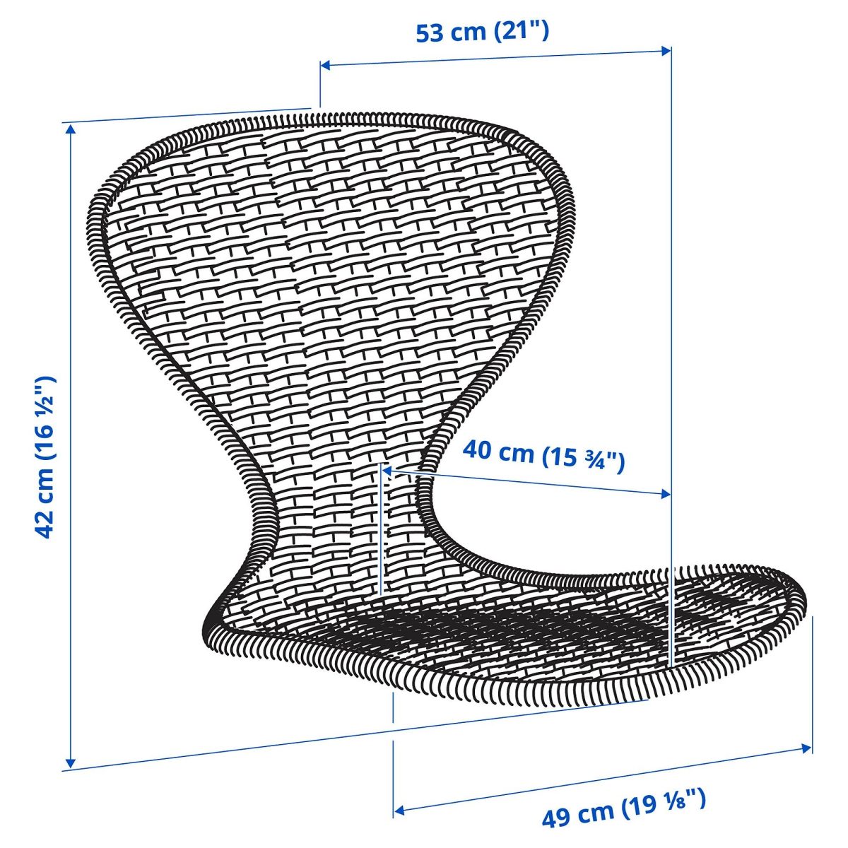 Yemek Sandalyesi Oturma Yeri, Yapımı-Rattan – 3. görsel
