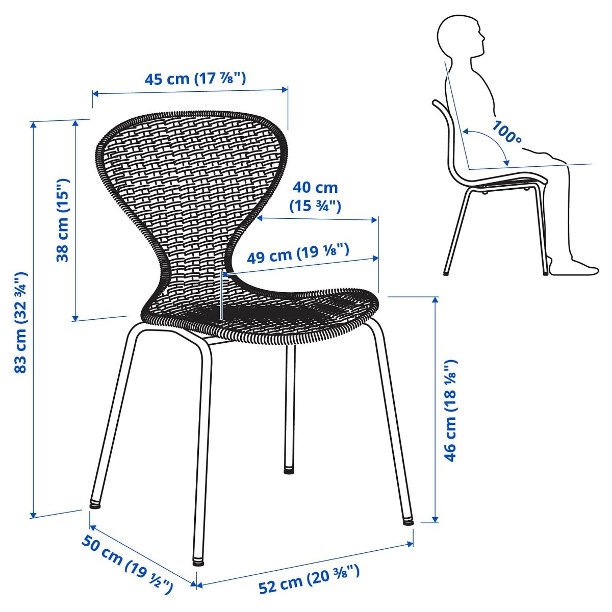 Yemek Sandalyesi Oturma Yeri, Yapımı-Rattan – 4. görsel