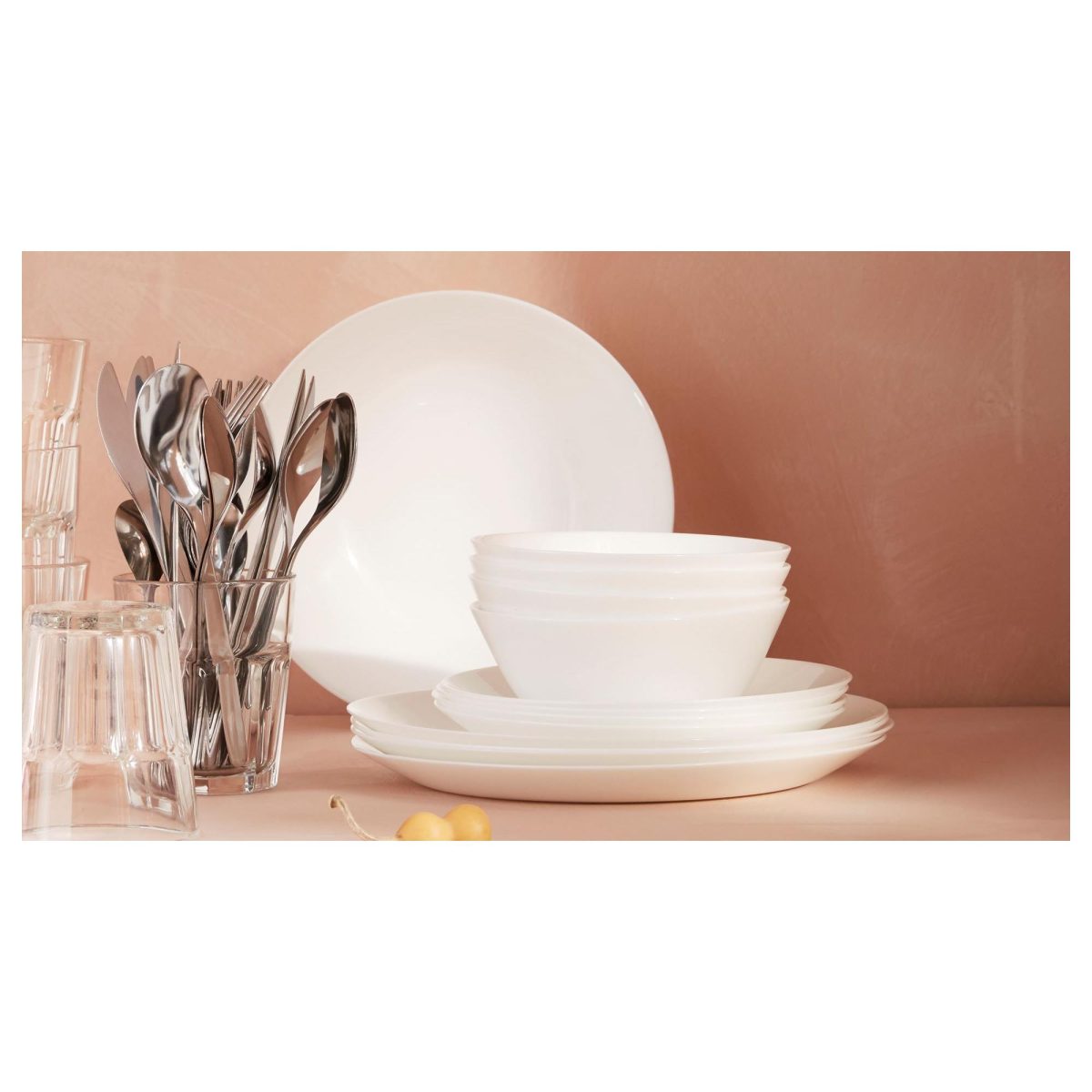 Yemek Takımı, Beyaz, 24 Parça – 2. görsel