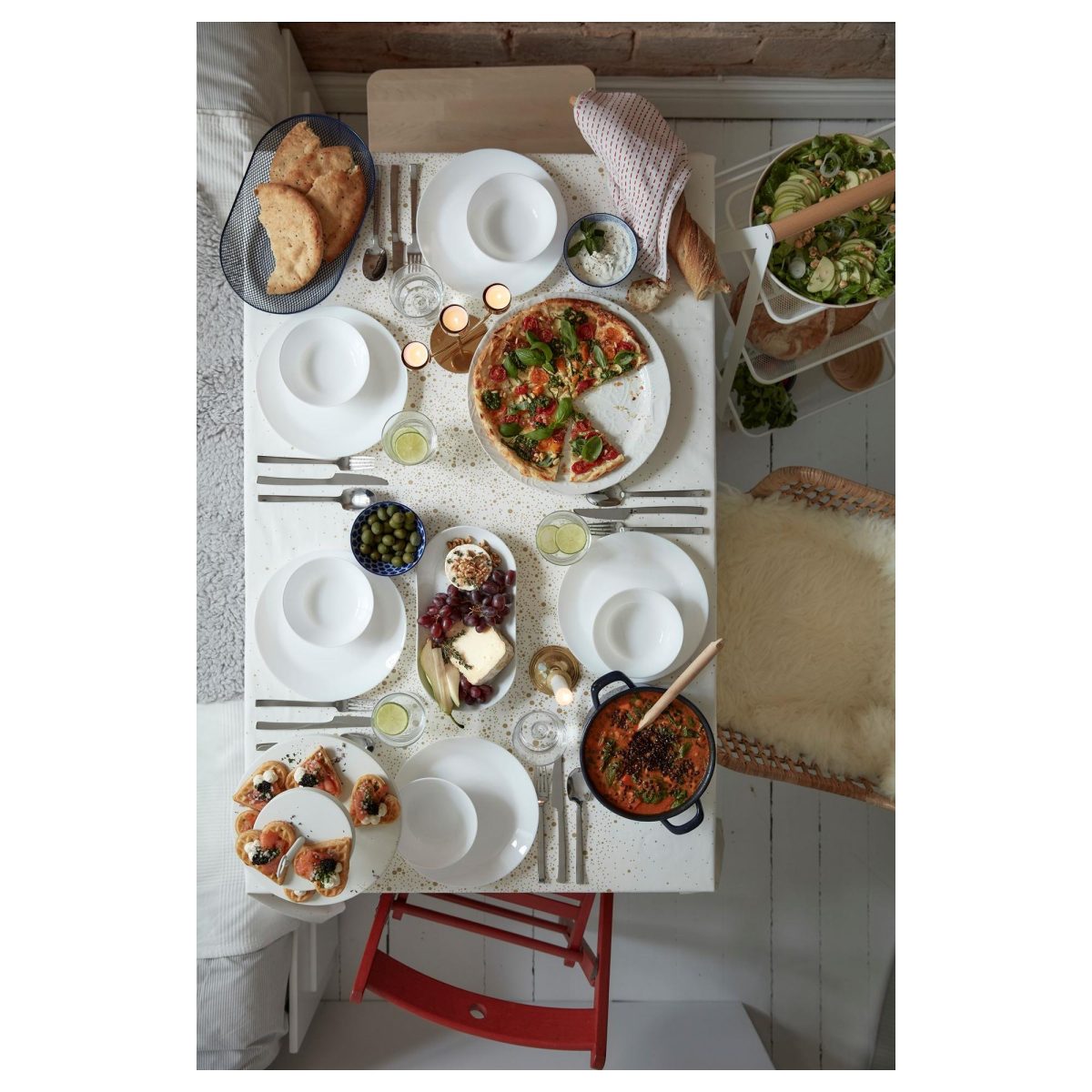 Yemek Takımı, Beyaz, 24 Parça – 4. görsel