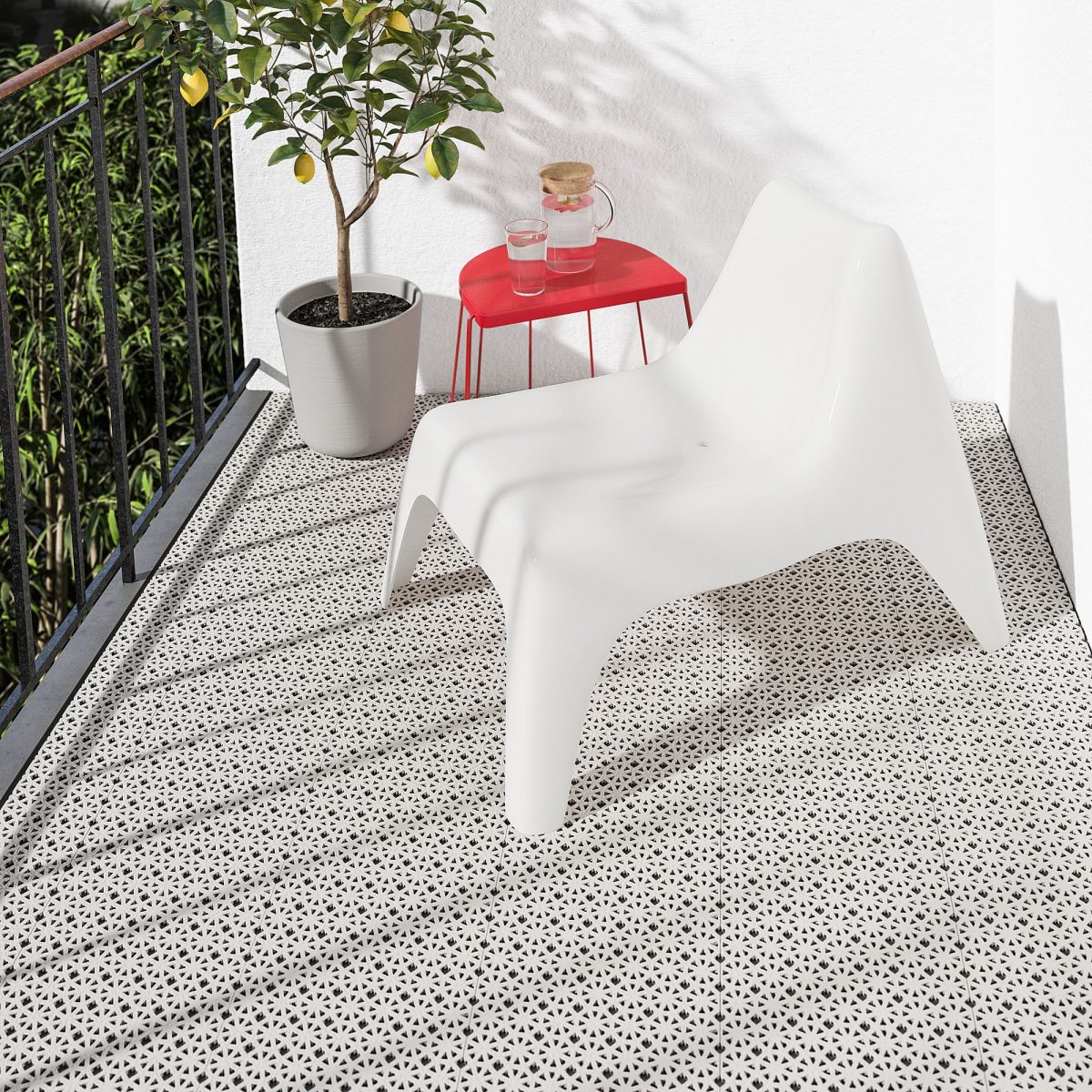 Yer Döşemesi, Açık Gri, 0.81 m², 9 adet
