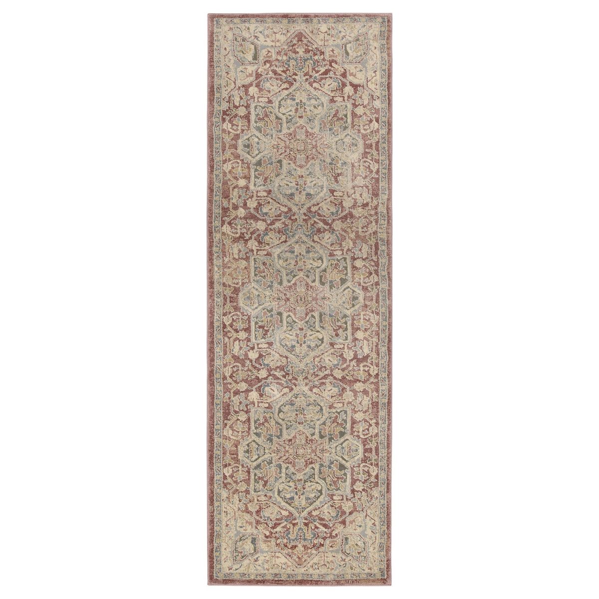 Yolluk, Pembe-Bej, 80x250 cm, Dikdörtgen, Düz Dokuma