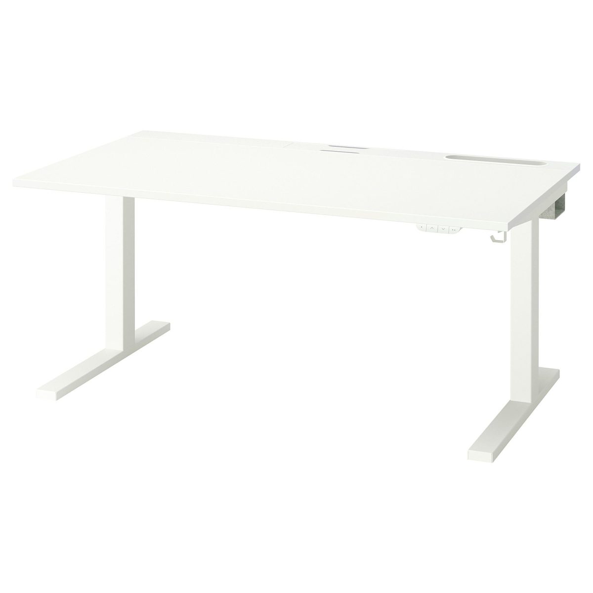 Yüksekliği Ayarlanabilen Çalışma Masası, Beyaz, 140x80 cm, Elektrikli – 2. görsel