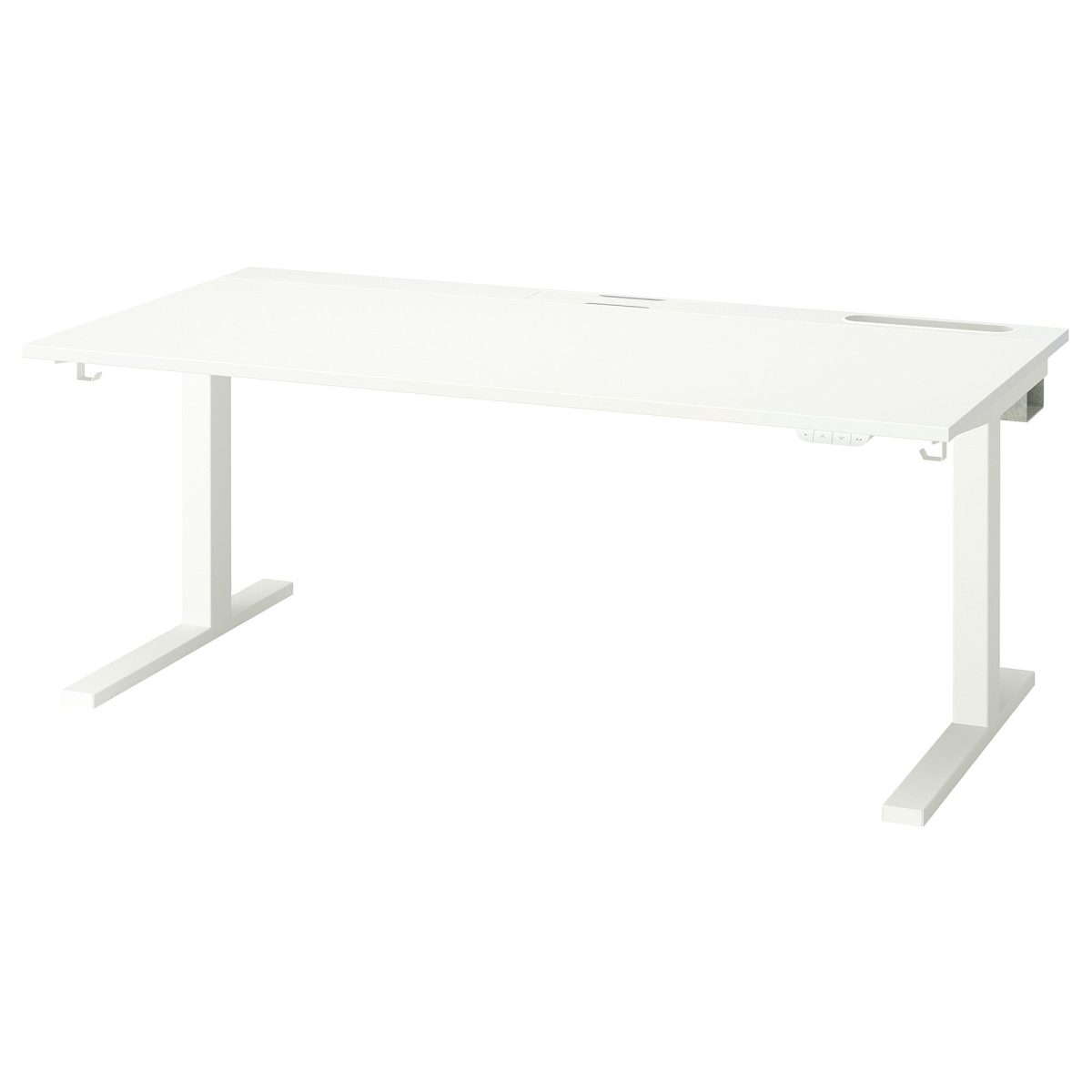 Yüksekliği Ayarlanabilen Çalışma Masası, Beyaz, 160x80 cm, Elektrikli – 2. görsel
