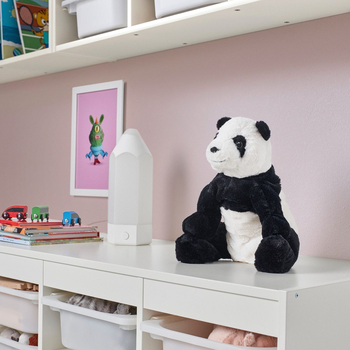 Yumuşak Oyuncak, Beyaz-Siyah, 30 cm, Panda – 2. görsel