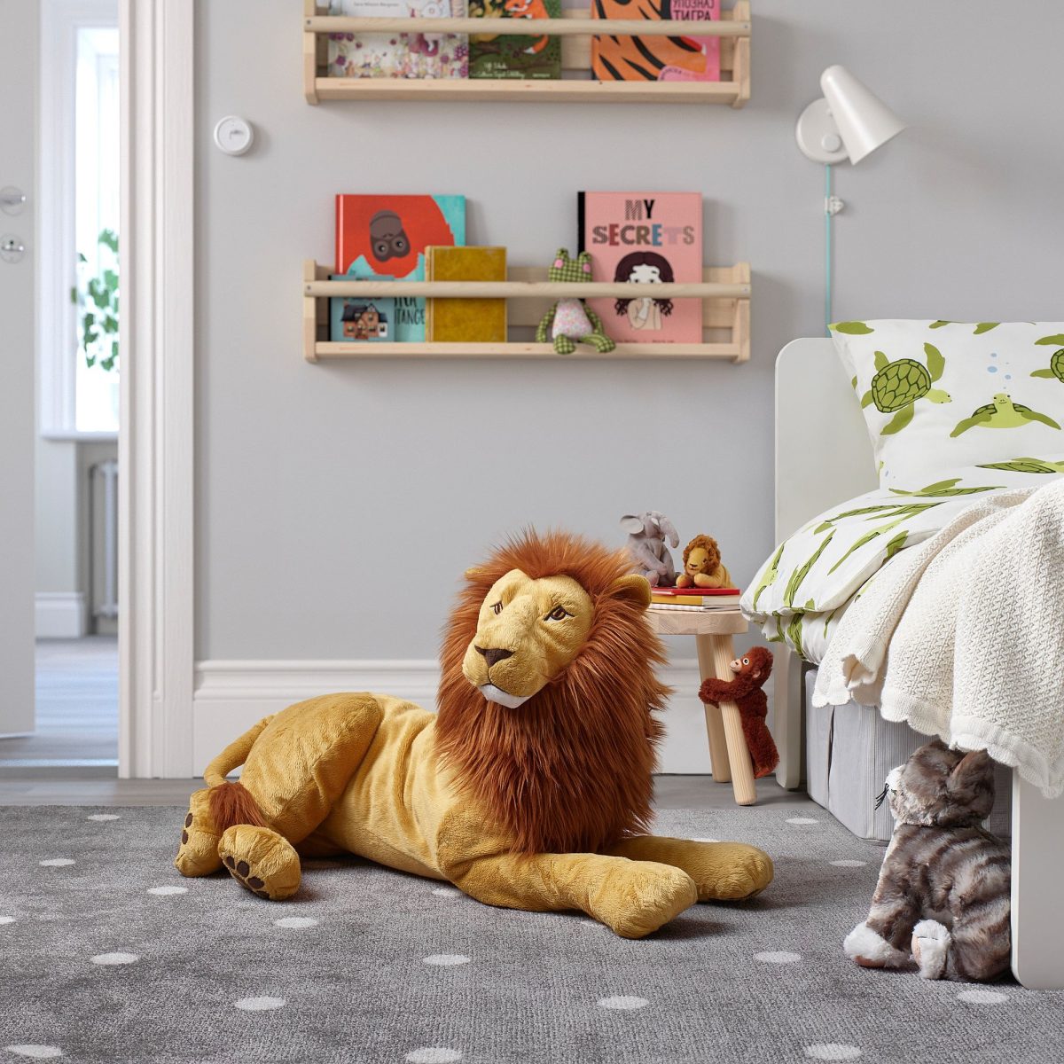 Yumuşak Oyuncak, Sarı-Kahverengi, 70 cm, Aslan – 2. görsel