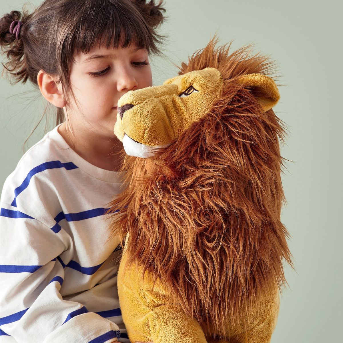 Yumuşak Oyuncak, Sarı-Kahverengi, 70 cm, Aslan – 3. görsel