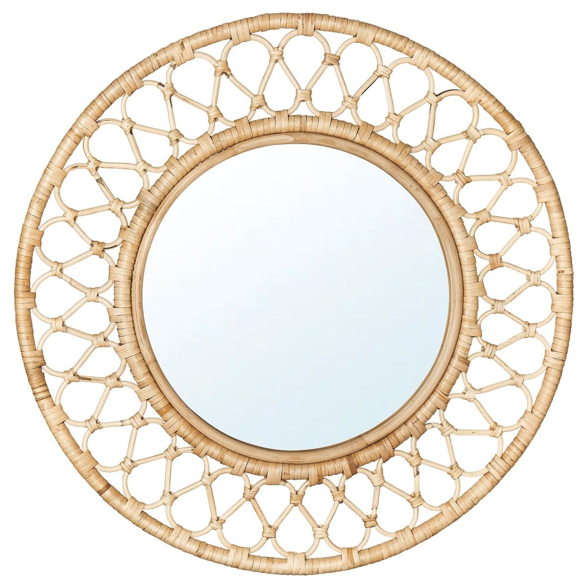 Duvar Aynası, Rattan, 55 cm