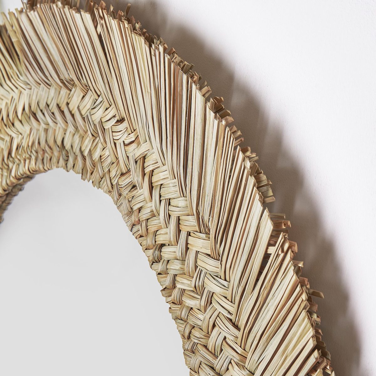 Yuvarlak Ayna, Saz El Yapımı, 63 cm – 3. görsel