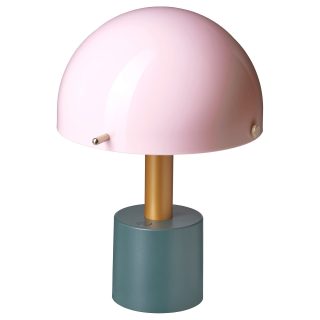 LED'li Dekoratif Aydınlatma, Açık Pembe-Koyu Gri-Yeşil, 26 cm, Pilli