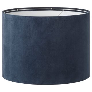 Abajur Başlığı, Koyu Mavi Kadife, 42 cm