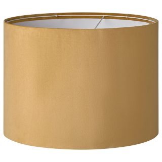 Abajur Başlığı, Koyu Sarı Kadife, 42 cm