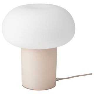 Abajur, Bej-Beyaz, 28 cm