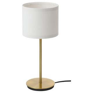Abajur, Beyaz-Pirinç Rengi, 41 cm