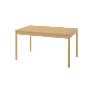 Açılır Yemek Masası, Meşe Kaplama, 4-6 kişilik, 140/196x85 cm