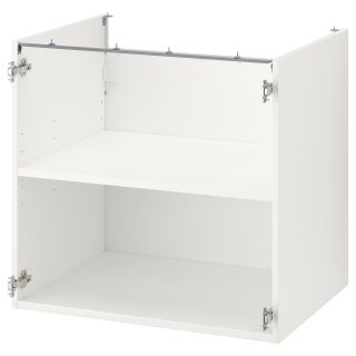 Alt Dolap İskeleti, Beyaz, 80x60x75 cm, Raflı