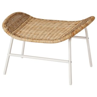 Ayak Uzatma Taburesi, Rattan, Mindersiz