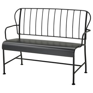 Bahçe Bankı, Gri, 115x56x87 cm, Mindersiz