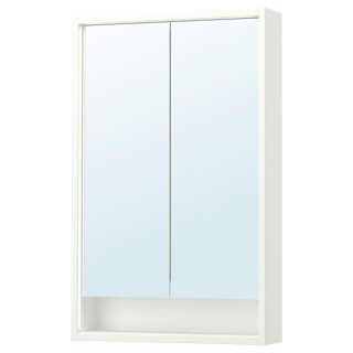 Banyo Duvar Dolabı, Beyaz, 60x15x95 cm
